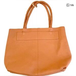 Maje Leather Tote Bag